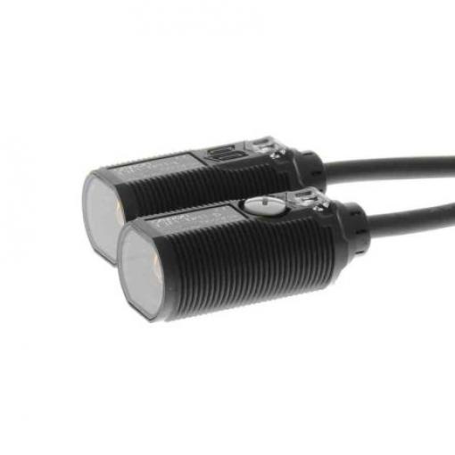 Fotoelektrický snímač, řada: E3F1 15 m válcový Kabel, výstup: PNP Jednocestný