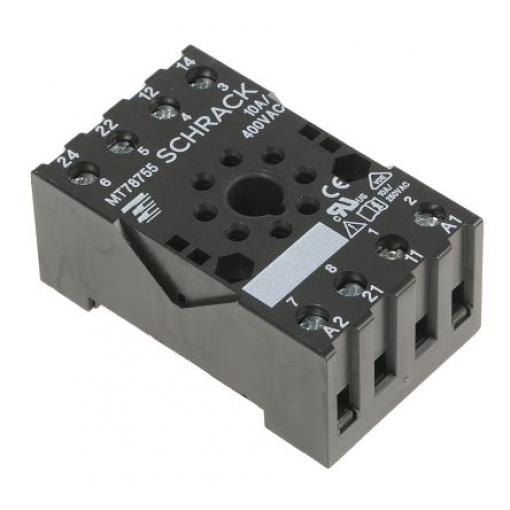 TE Connectivity Objímka relé pro Řada MT 8 240 V ac Lišta DIN