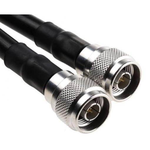 Koaxiální kabel, řada: Cable Assembly, Černá Vnější, A: Typ N Vnější, B: Typ N 3 m Radiall