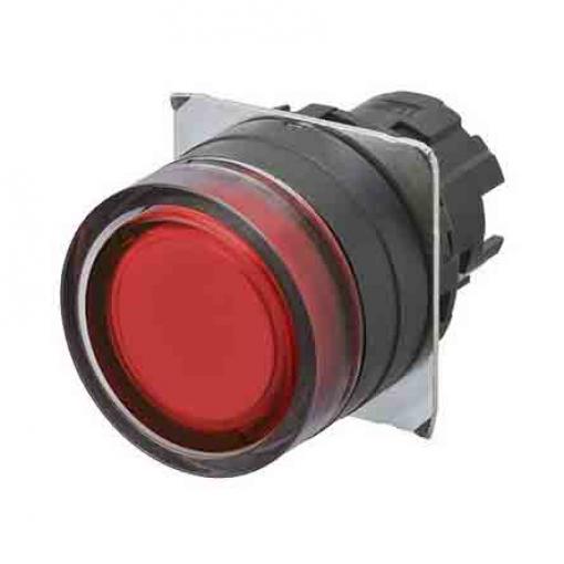 Omron Hlava tlačítka, řada: A22NZ Červená Okamžité, průměr výřezu: 22 mm IP69K, IP67, IP66