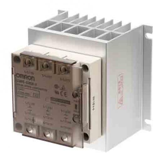 Omron Polovodičové relé 3fázové 25 A Šroubová svorka 3PDT 480 V ac G3PE 24V