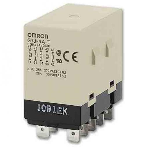 Omron Relé bez blokování Montáž na plošný spoj 25 A 12 V dc G7J