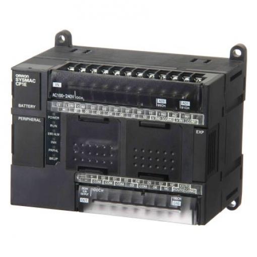 PLC procesor řada CP1E, výstup: Relé Panel, Lišta DIN Omron 12, typ vstupní: DC
