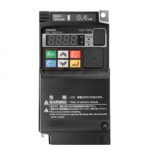 Měnič kmitočtu, řada: 3G3MX2 0,2 kW 580Hz 1,6 A 230 V AC IP20, pro použití s: Motor AC Omron