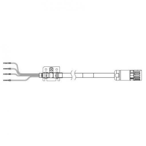 Kabel, Napájecí kabel, pro použití s: SERVOMOTOR ŘADY 1S s napětím 400 V. Omron