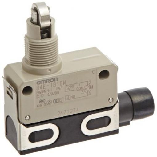 Omron D4E Plunžr s válečkem Koncový spínač 1 NO/1 NC IP67 Zinek
