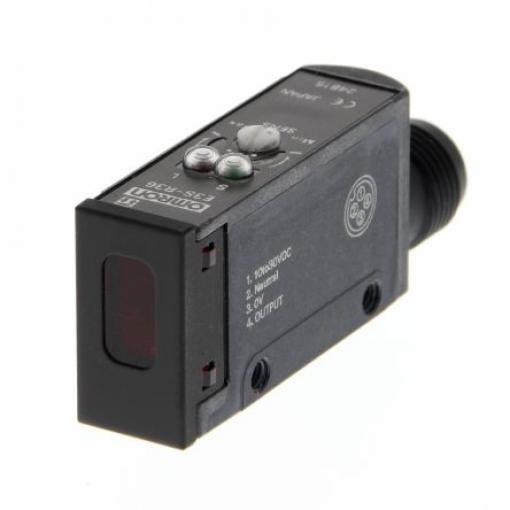 Omron Fotoelektrický snímač, řada: E3S-R Červená LED Blok Výsuvný kabel, výstup: PnP Retroreflexní IP67