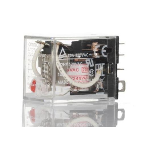 Omron Relé bez blokování DPDT 10 A 220 V ac, 240 V ac LY2N