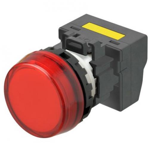 Kontrolka pilotního světla, řada: M22N barva Červená Krimpovací, 240 V Omron, IP66 Panel