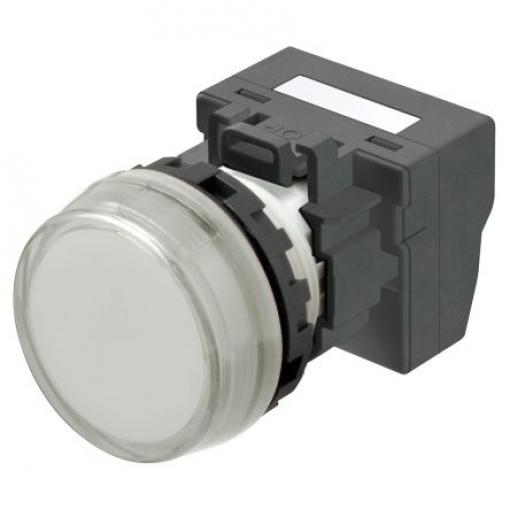 Kontrolka pilotního světla, řada: M22N barva Bílá Miniaturní Krimpovací, 24 V Omron, IP66 Panel