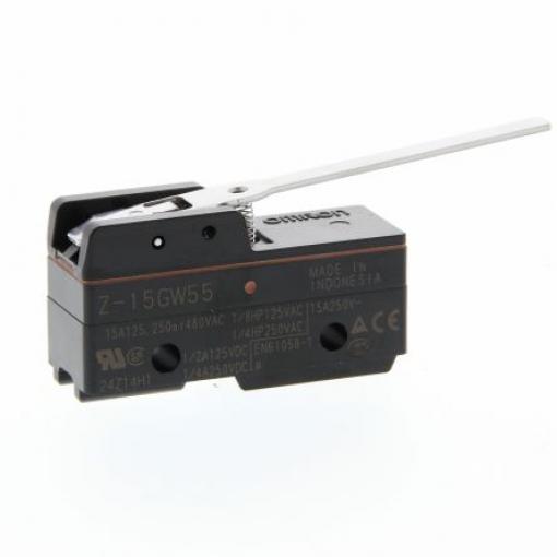 Omron Z Páka se závěsem Koncový spínač SPDT IP00 Plastové 500 V ac 15 A