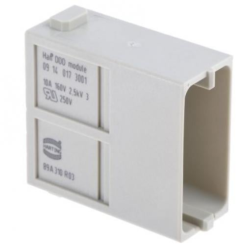 HARTING Modul napájecího konektoru pro vysoké zatížení 10 A Vnější HAN Modular 17