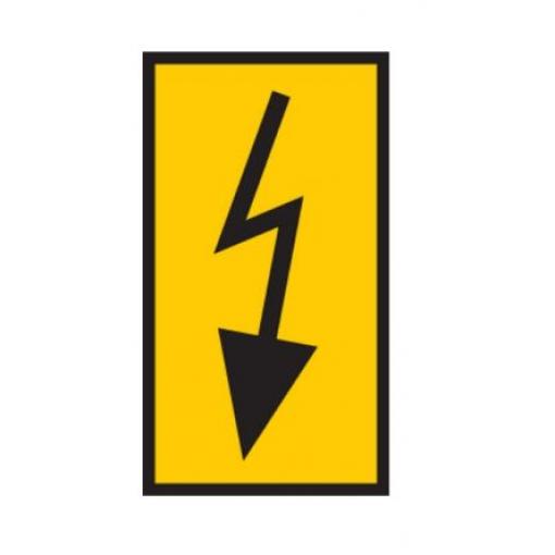 Zaklapávací barva Černá Tisknutelný HellermannTyton Žlutá 561-01764 WIC1-LIGHTNING-PA66-YE