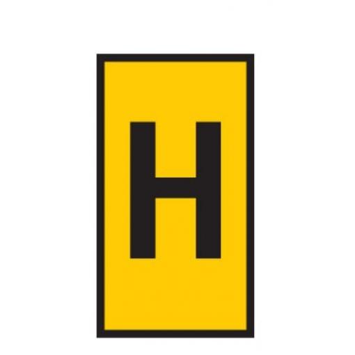 Zaklapávací barva Černá Tisknutelný HellermannTyton Žlutá 561-02084 WIC2-H-PA66-YE