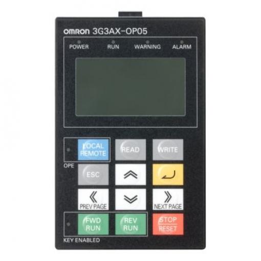 Omron 3G3AX Digitální ovládací prvek s 5řádkovým LCD displejem
