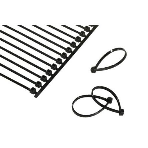 120-40020 T18RA50-PA66HSW-BK 2.5mm Nylon 66 HellermannTyton