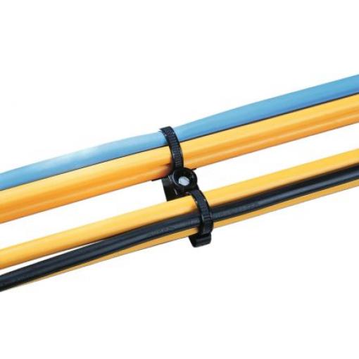 Stahovací páska Rozpojitelné 150-56199 T50ROSDSBS5-PA66HS/PA66HIRHS-BK 200 mm 4.6mm Černá Nylon 66 HellermannTyton