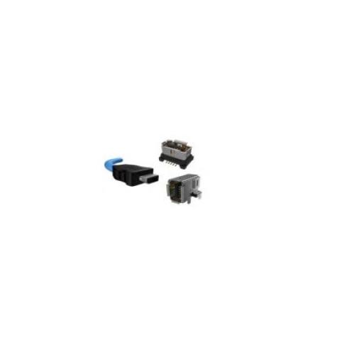 Amphenol Communications Solutions Cat6a Ethernetové kabely, řada: IX, Modrá, Termoplast, 50V 2 m, typ pláště: Stíněné
