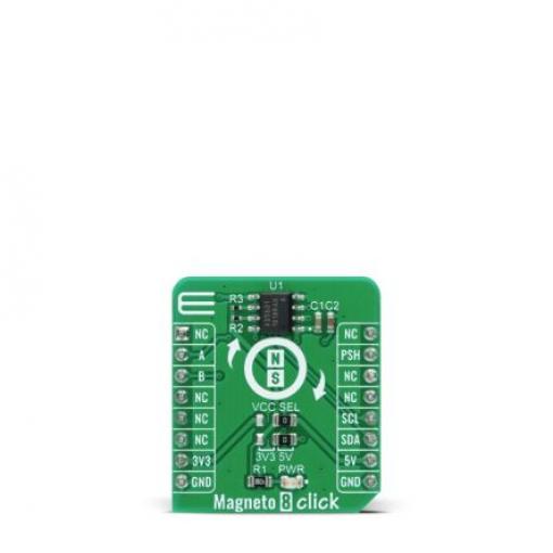 klasifikace: Přídavná deska for AS5601, pro použití s: AS5601 Magneto 8 Click MIKROE-4204 MikroElektronika