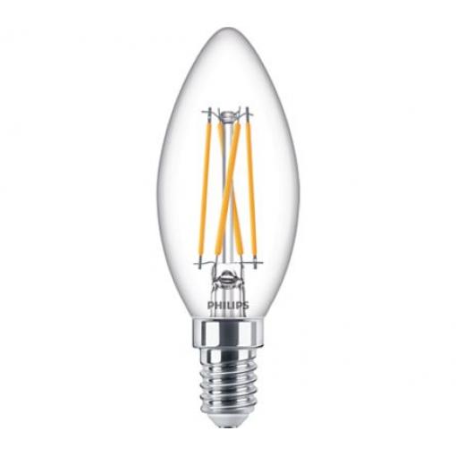 Dioda LED GLS, 4,5 W, objímka žárovky: E14 ve tvaru svíčky, 220 → 240 V ekvivalent 40W, barevný tón: Tepelné