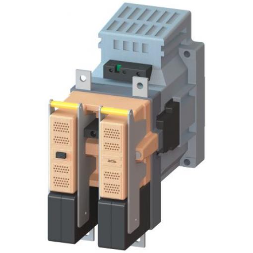 Siemens 2 NO, 2 NC Stykač napětí ve vinutí 660V ac 2pólový 400 A 200 kW s 2 NO/2 NC kontakty 230V Rezistivní zátěž,