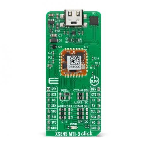 for MTi-3 XSENS MTi-3 Click MIKROE-4192 MikroElektronika