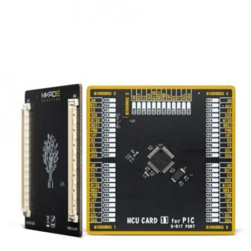 MikroElektronika Vývojový nástroj pro mikrokontroléry, PIC MIKROE-4351, Mikrokontrolér, KARTA MCU 11 pro PIC18F57Q43,