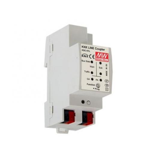 MEAN WELL Modul rozhraní, řada: KSC-01L, Lišta DIN, počet kontaktů: 4, 21 to 30 V dc 10mA, délka: 90 mm