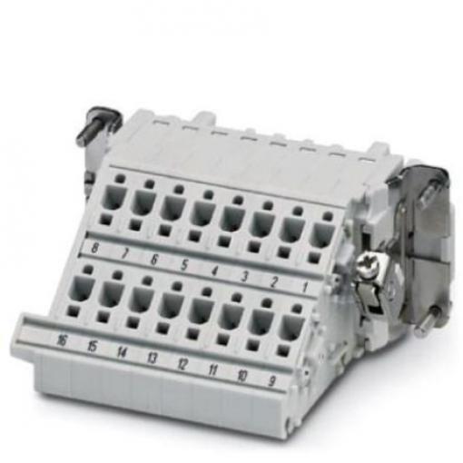 Phoenix Contact Adaptér napájení, řada: B16, počet kontaktů: 16 16A Vnitřní, počet řad: 2, orientace těla: Rovný, Montáž
