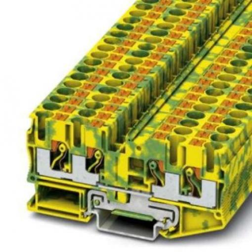 Phoenix Contact Svorkovnice pro komponenty 3212950, řada: PT 6, 1 kV Zelená, Žlutá 10 mm² 1 Zásuvný ATEX, IECEx