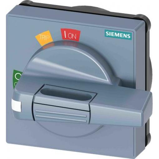 Otočná klika Šedá, řada: SENTRON, pro použití s: 3VA2 400/630, délka: 55 mm IP65 Siemens