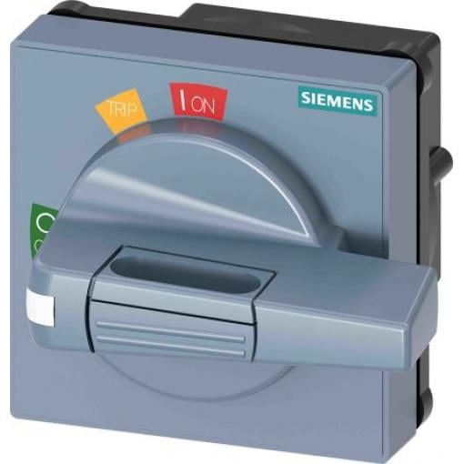 Otočná klika Šedá, řada: SENTRON, pro použití s: 3VA2 400/630, délka: 55 mm IP65 Siemens