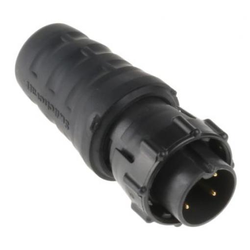 Kulatý konektor, počet kontaktů: 4, Kabel, velikost: Standard Switchcraft, pohlaví kontaktu: Vnější, orientace těla: