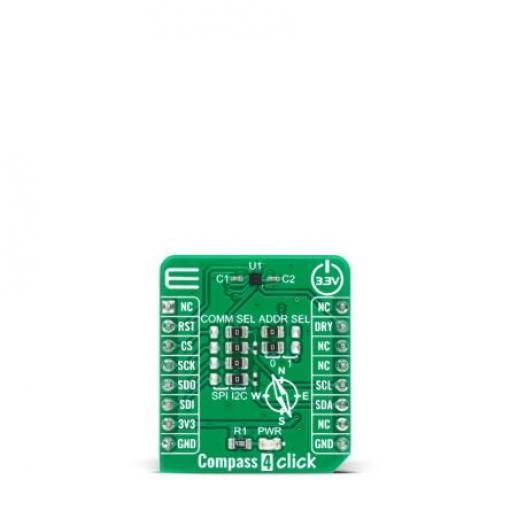 klasifikace: Vývojová sada for AK09915, pro použití s: MCU Compass 4 Click MIKROE-4231 MikroElektronika