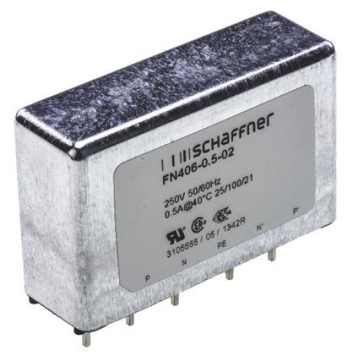 100 nF, 250V ac, 400Hz, Schaffner, 1