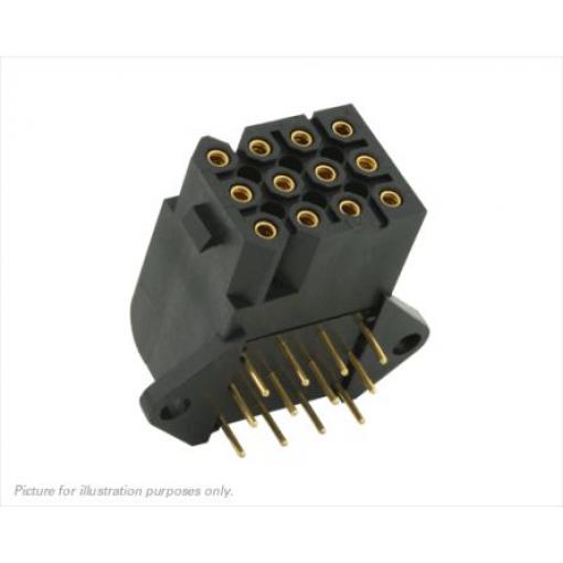 Patice PCB, řada: SMS, orientace těla: Pravý úhel, rozteč: 5.08 mm Deska-deska, počet kontaktů: 12, počet řad: 4, Povrch