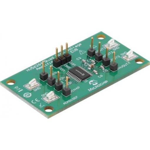 Vývojová deska Čtyřnásobné vysokonapěťové zesilovací pole EVB HV56264 Microchip HV56264, pro použití s: Napájecí zdroj