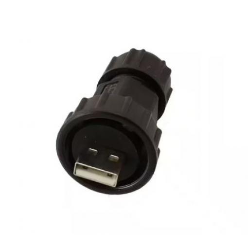 Amphenol Communications Solutions Konektor USB, řada: MRU Vnější, počet portů: 1portový, orientace těla: Rovný USB typu