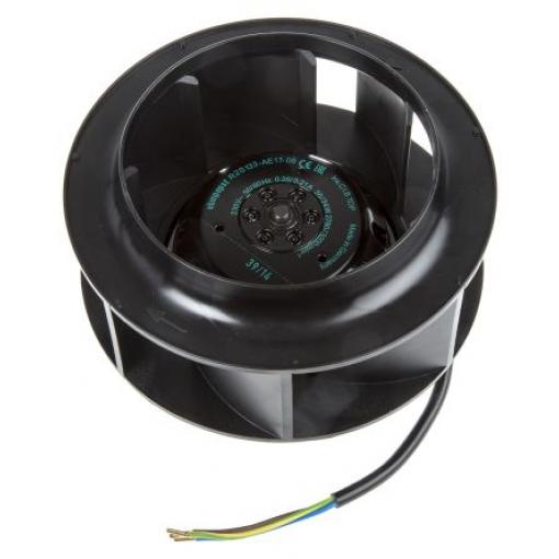 ebm-papst Odstředivý ventilátor, řada: R2S133 Odstředivý, průtok vzduchu: 280 m³/h 230V ac AC 133mm 91 mm