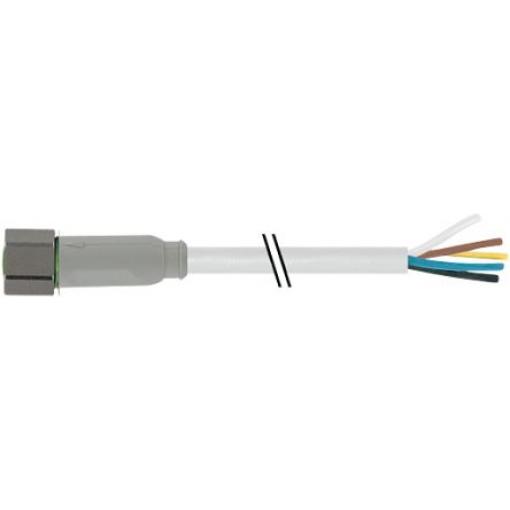 Kabel ovladače snímače, A: Vnitřní, A: M8 4, B: Volný konec, 30V 3, IP65, IP66K, IP67, IP68, řada: 7014 Murrelektronik