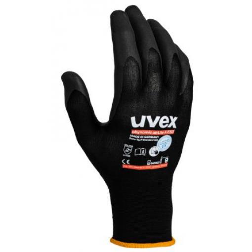 uvex Antistatické rukavice Polyamid, Elastan EN 388:2016 + A1:2018, EN ISO 21420:2020, EN 16350:2014 1 9