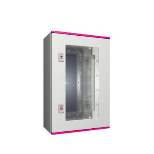 Rittal Nástěnná krabice, řada: AX IP56 Polyester vyztužený skelnými vlákny RAL 7035 400 mm Průhledné dveře 600 mm 200 mm