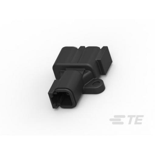 TE Connectivity Automobilový konektor, počet kontaktů: 2 barva Černá, Vnější, Volné zavěšení, řada: DTM Vodiče a kabely,