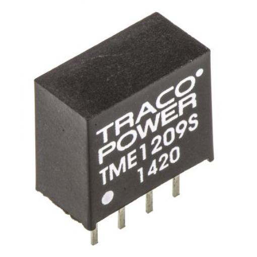 TRACOPOWER Měnič DC/DC TME, výstup: 9 V dc 1 kV dc, Vin 13.2V dc 110 mA, Vin 10.8V 1 W -40 °C 85 °C Průchozí otvor