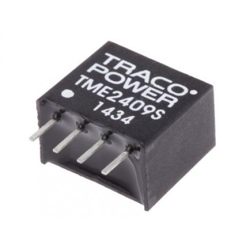 TRACOPOWER Měnič DC/DC TME, výstup: 9 V dc 1 kV dc, Vin 26.4V dc 110 mA, Vin 21.6V 1 W -40 °C 85 °C Průchozí otvor