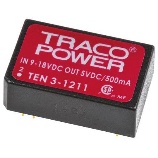 TRACOPOWER, výstup: 5V dc 500 mA