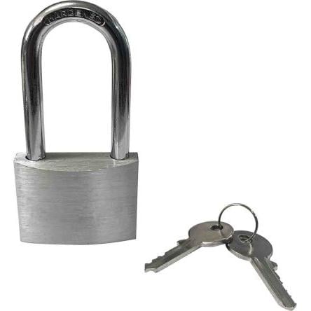 RS PRO Visací zámek Klíč Stejné klíčování Odolnost vůči povětrnostním vlivům, Ocel, Hliník Obojí 7.16 mm třmen, Stříbrná