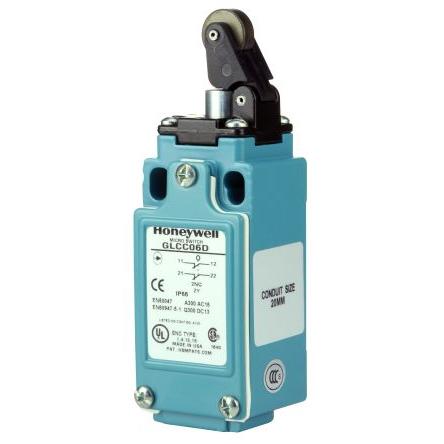 Honeywell GL Páka s válečkem Koncový spínač 1 NO/1 NC IP67 Zinkový odlitek s epoxidovým povlakem 240V ac 6A