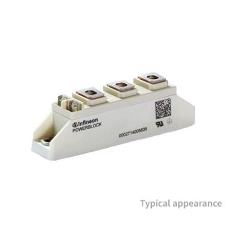 Infineon Tyristorový modul TT120N16SOFHPSA1 100 mA 2250 A 120 A 1600 V 1.75 V, počet kolíků: 7 kolíkový
