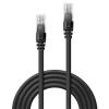 Lindy Electronics Kat6 Ethernetové kabely, Černá, Polyvinylchlorid, A: RJ45 10 m Vnější Vnější, typ pláště: U/UTP